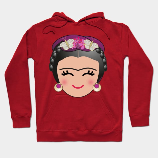 Cute Frida Hoodie by Pendientera